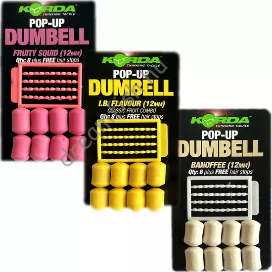 Korda Pop-up Dumbell - 12mm / Dumbell formájú csali imitáció