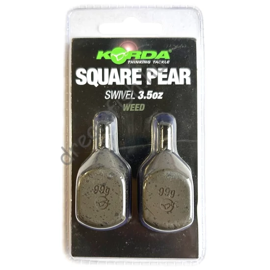 Korda Square Pear Swivel Blister 3.5oz/99gr Weed 2db / Ólom