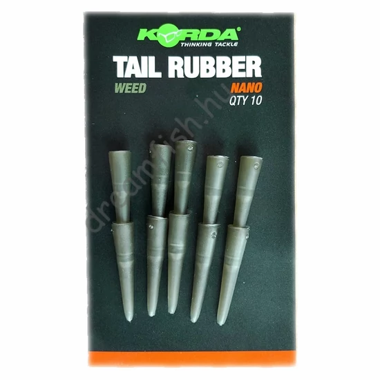 Korda Tail Rubber Nano - Weed / Gumiharang