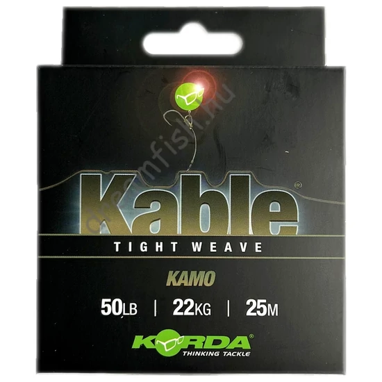 Korda Kable Tight Weave 25 m - Kamo / Leadcore