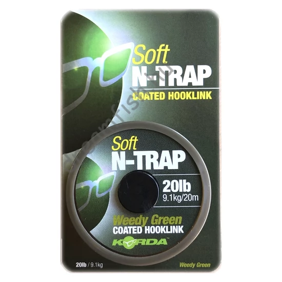 Korda N-Trap Soft Hooklink Weedy Green 20lb 20m / Előkezsinór
