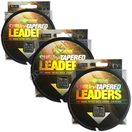 Korda Subline Tapered Leader / Felvastagodó dobóelőtét zsinór