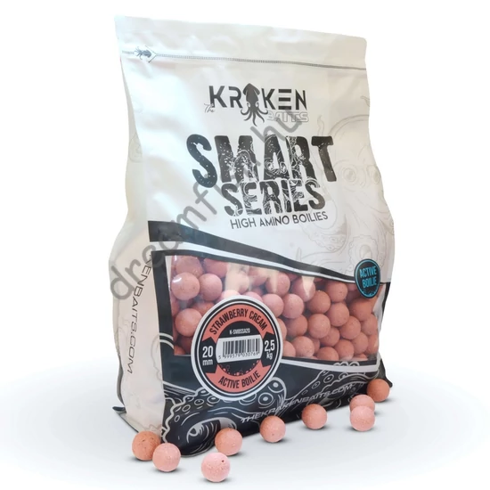 Kraken Baits Smart Series Strawberry Cream - 2,5 kg / Active Boilie
