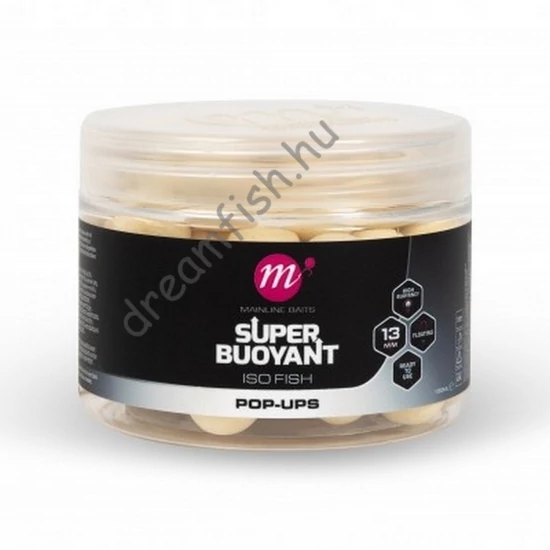 Mainline ISO Fish Super Buoyant 13mm - White / Pop-Ups