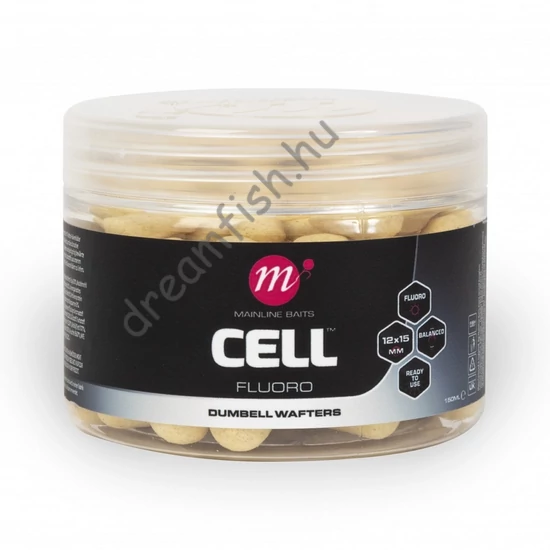 Mainline Cell Fluoro - 12 x 15mm - White / Dumbell Wafters