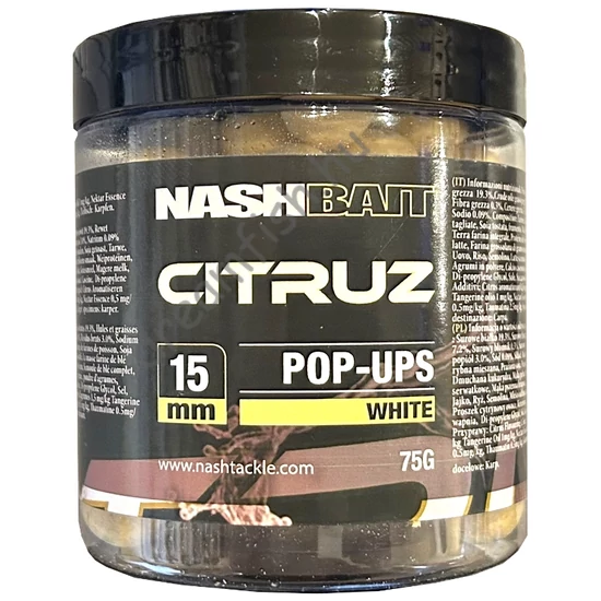 Nash Citruz - White 15mm 75g / Pop Ups