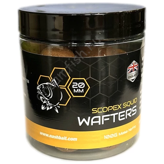 Nash Scopex Squid Wafters - 20mm / Könnyített horogcsali