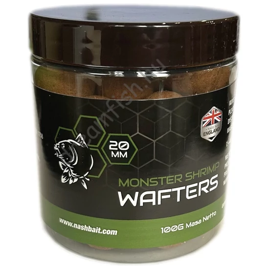 Nash Monster Shrimp Wafters - 20mm / Könnyített horogcsali