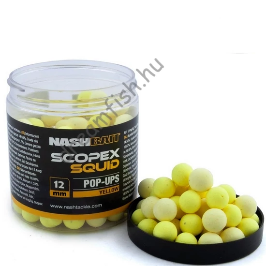 Nash Scopex Squid - Sárga 12 mm / Pop Up