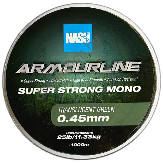 Nash Armourline Super Strong Mono 0.40mm 20lb - Green / Áttetsző zöld monofil főzsinór