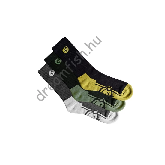 RidgeMonkey ApeArel Crew Socks 3 Pack / Zokni