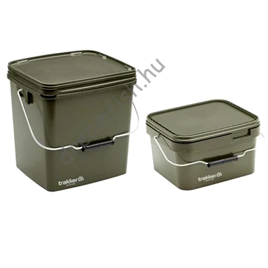 Trakker Olive Square Containers 5-17 L / Fedeles vödör