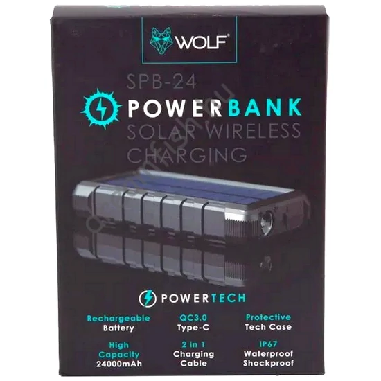 Wolf SPB-24 - 24000mAh / Solar Power Bank