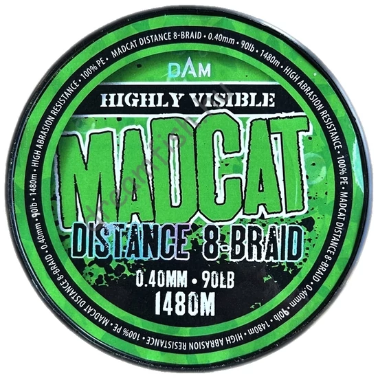 MadCat Distance 8-Braid 0.40mm - 90 lb / Harcsázó fonott zsinór