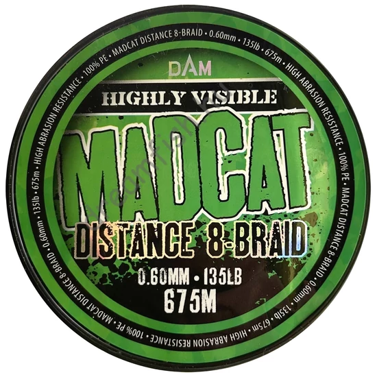 MadCat Distance 8-Braid 0.60mm - 135 lb / Harcsázó fonott zsinór