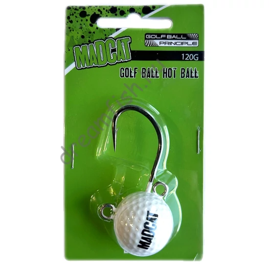 MadCat Golf Ball Hot Ball Jighead 120g / Harcsázó jigfej