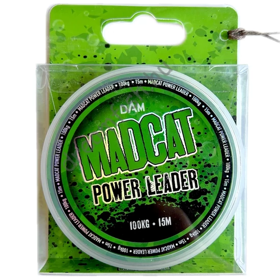 MadCat Power Leader 15m Brown 1.00mm / Fonott harcsázó előkezsinór