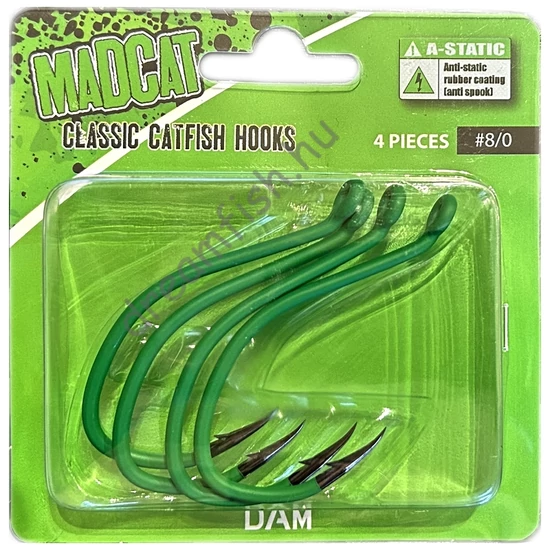 MadCat A-Static Classic Catfish Hook # 8/0 / Harcsázó horog