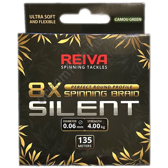 Reiva Silent 8X Camo Green 135 m - 0.06 mm 8X / Fonott zsinór