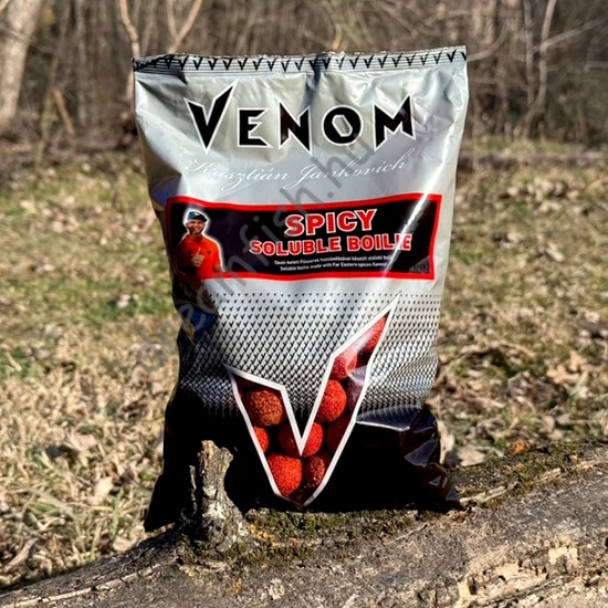 Venom Soluble Boilie 24 mm Spicy / Oldódó bojli