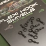 Kép 3/3 - Gardner Covert Flexi Hook Swivels 20 / Horog mini forgókapocs
