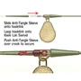 Kép 3/4 - Gardner Covert Kwik Lok Swivels 8 / Gyorskapocs