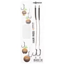Kép 2/3 - Korda Basix Hair Rigs Wide Gape - Barbless / Előkötött Horog Szett - Szakáll nélküli