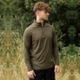 Kép 3/5 - Korda Kool UPF Zip Jersey Dark Olive / UV szűrős hosszú ujjú felső