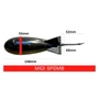 Kép 6/6 - Spomb Midi Black / Etetőrakéta Fekete