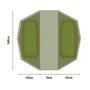Kép 3/3 - Trakker Superdome Bivvy Inner Capsule (Twin) / Dupla terű sátor belső fülke