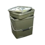 Kép 1/2 - Trakker 13 Litre Olive Square Container / Fedeles vödör