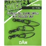 Kép 1/2 - MadCat Stainless Ball Bearing Swivel With Crosslock Snap # 2 - 75 Kg / Forgókapocs